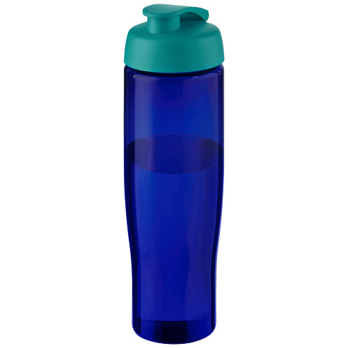 Bouteille de sport de 700 ml personnalisée H2O Active® Eco Tempo Vert eau et Bleu